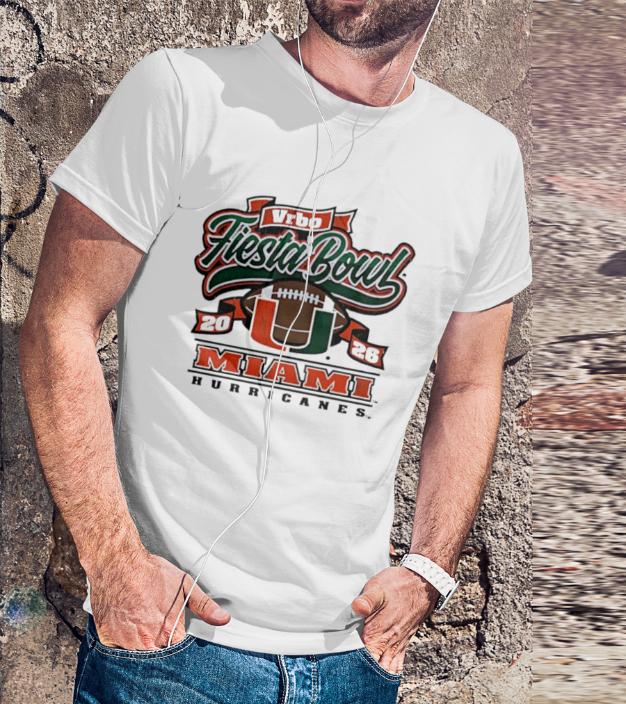 Miami Hurricanes Vrbo Fiesta Bowl 2026 Cfp Semifinal T-Shirt