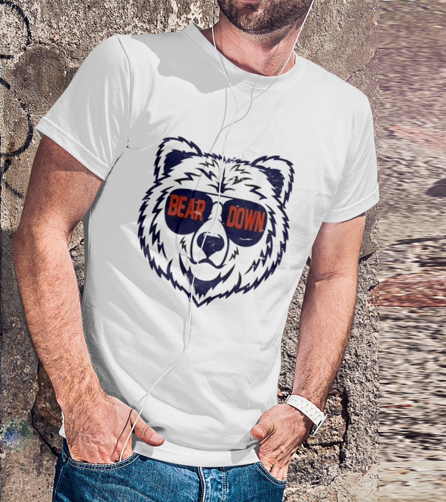 Bear Down Chicago Bears Sunglasses T-Shirt