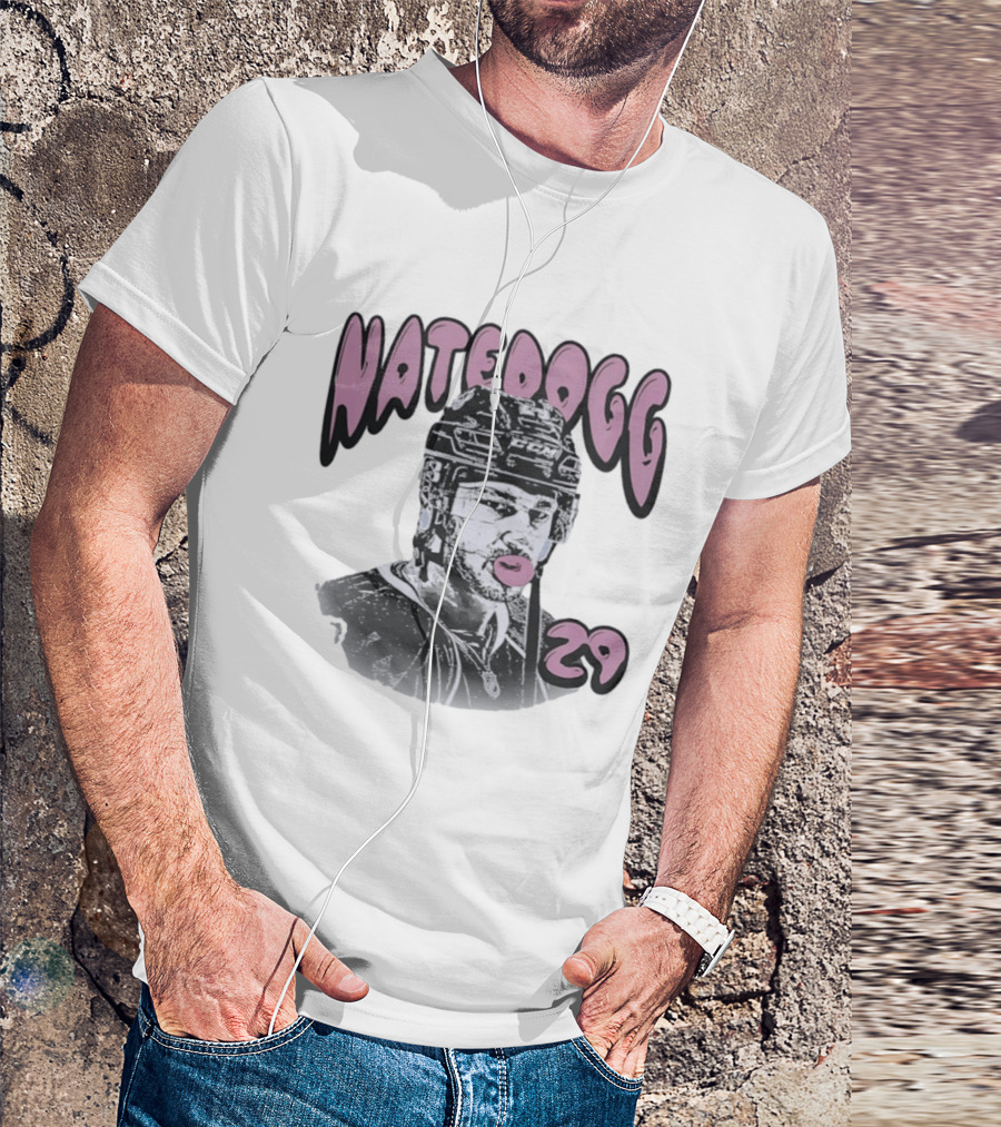 NateDogg 29 Nathan MacKinnon Blow Bubbles Colorado Avalanche Hockey T-Shirt