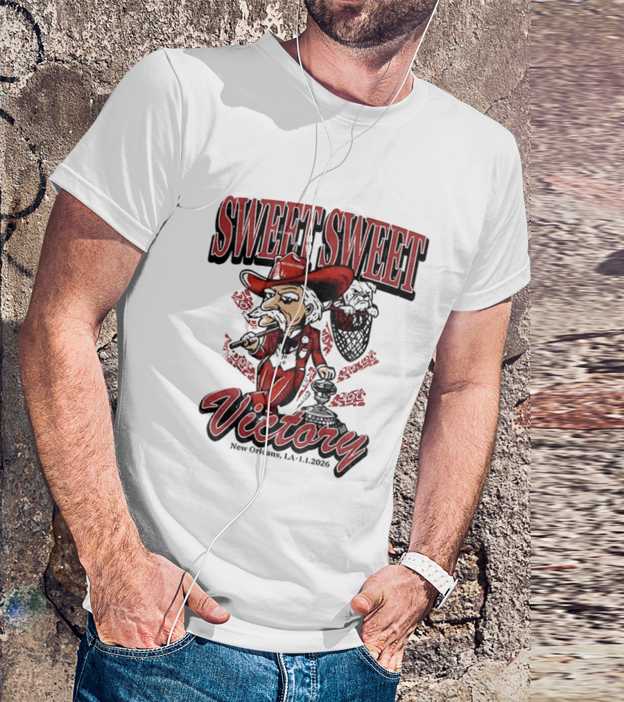 Colonel Reb Ole Miss Rebels Sweet Sweet Victory New Orleans LA 2026 T-Shirt