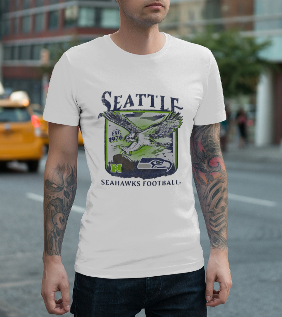 Seattle Seahawks Football EST 1976 NFL Team T-Shirt
