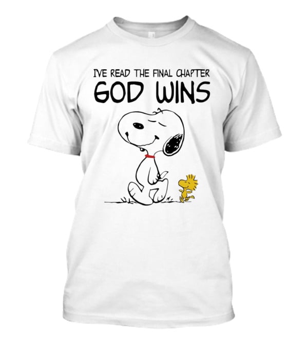 Snoopy Woodstock God Wins Final Chapter T-Shirt