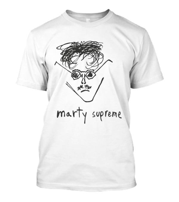 Timothee Chalamet Marty Supreme MS Doodle Drawing T-Shirt