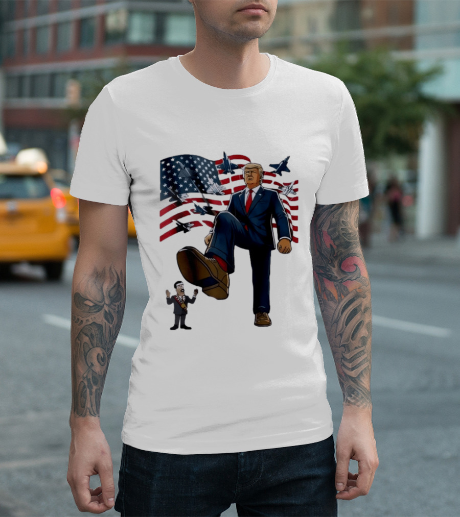 Trump Venezuela Oil Nicolas Maduro 2026 Fighter Jets American Flag T-Shirt