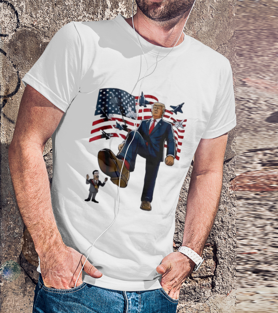 Trump Venezuela Oil Nicolas Maduro 2026 Fighter Jets American Flag T-Shirt