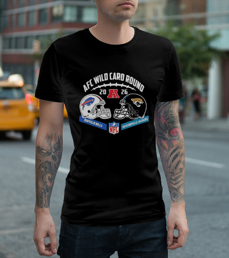 Buffalo Bills Vs Jacksonville Jaguars AFC Wild Card Round 2026 NFL Matchup T-Shirt