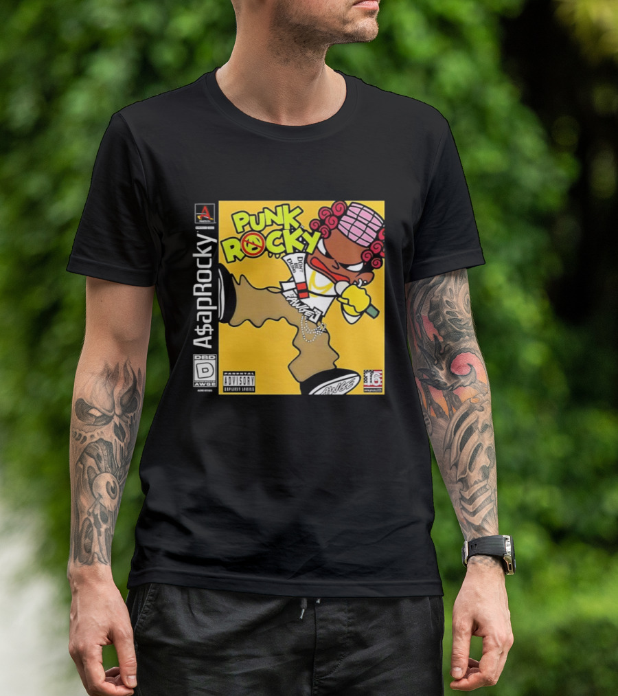 Don’t Be Dumb For Asap Rocky’s Punk Rocky Inspired By Parappa The Rapper T-Shirt