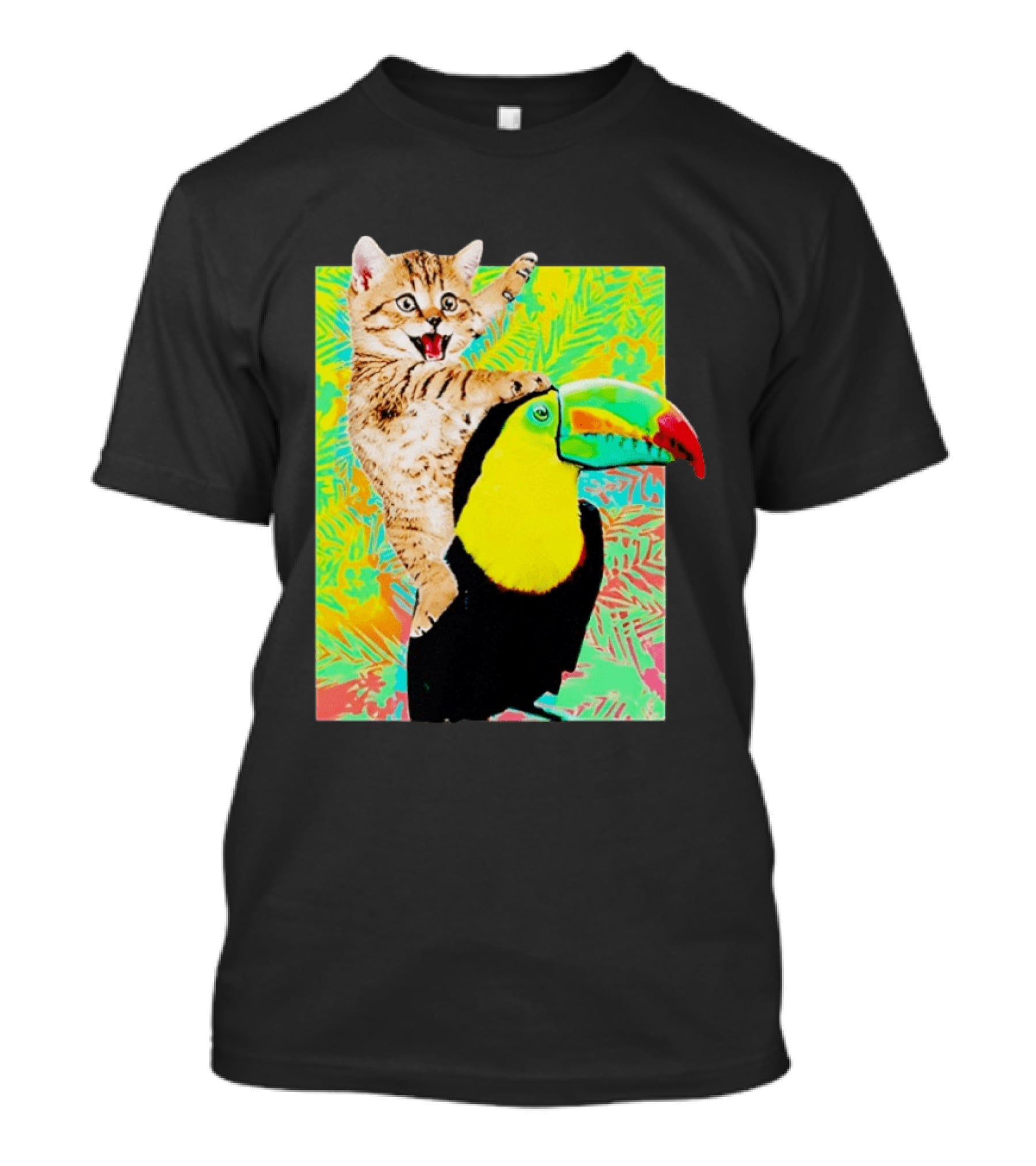 Liv And Maddie Joey Rooney Cat Toucan Ride Vibrant Animal Adventure T-Shirt