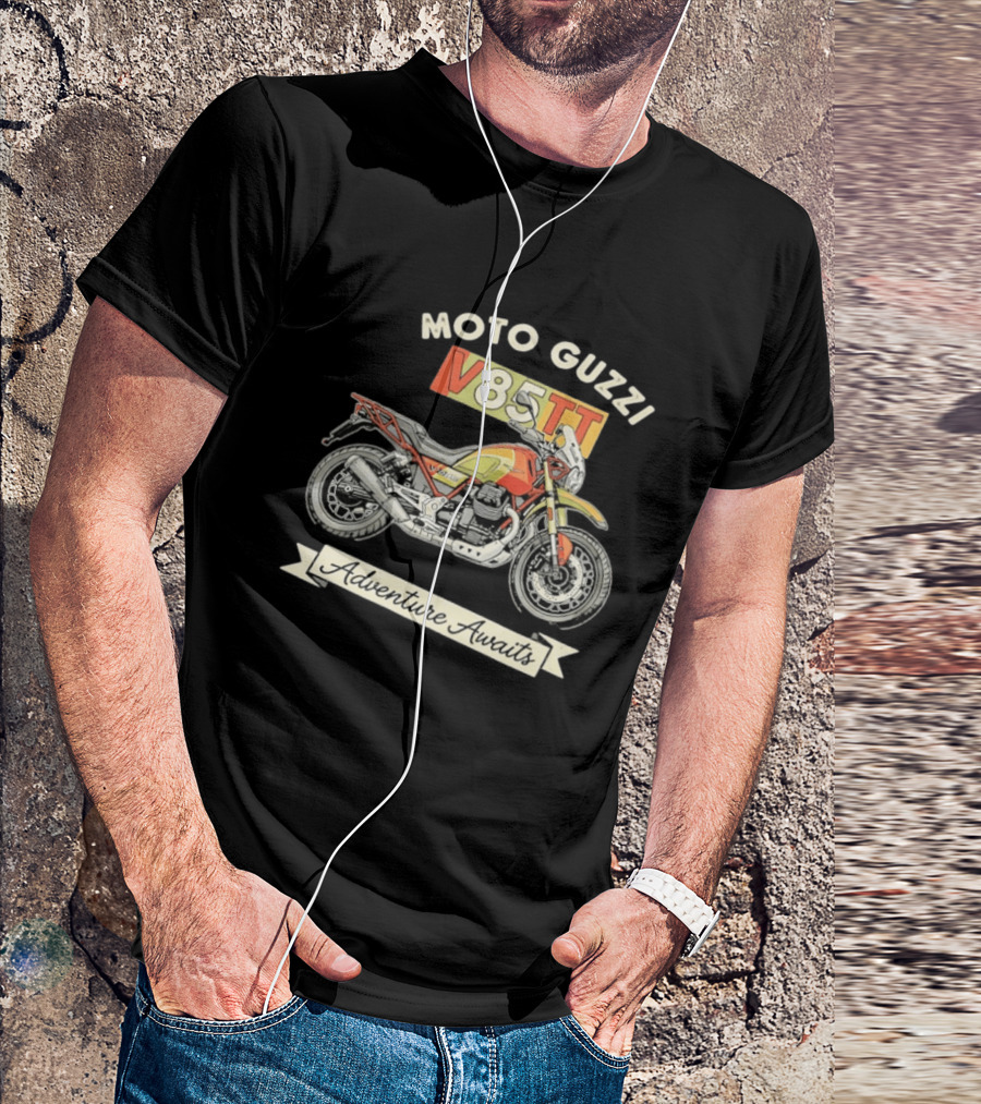 Moto Guzzi V85TT Adventure Awaits T-Shirt