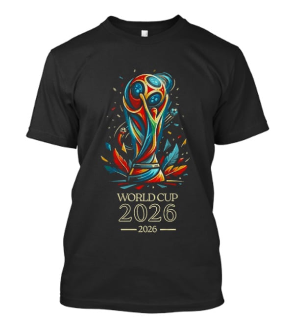 World Cup 2026 USA Soccer Colorful Trophy T-Shirt