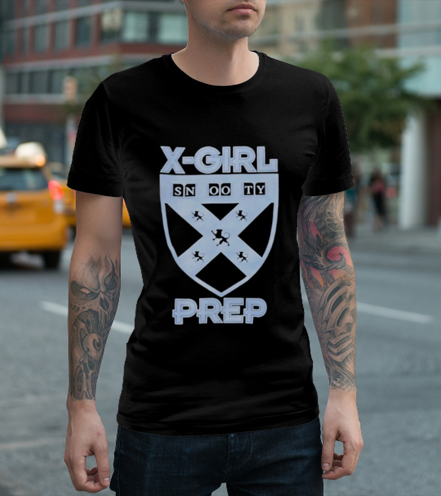 X Girl Snooty Prep Shield Crest T-Shirt