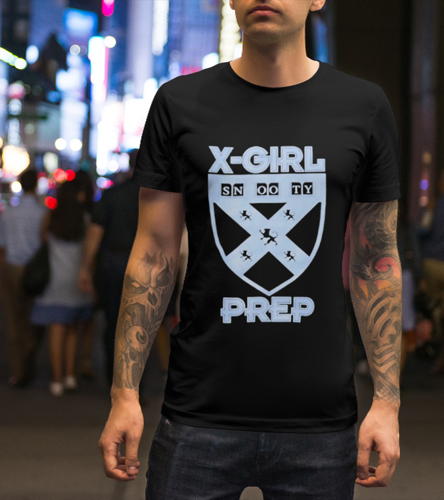 X Girl Snooty Prep Shield Crest T-Shirt