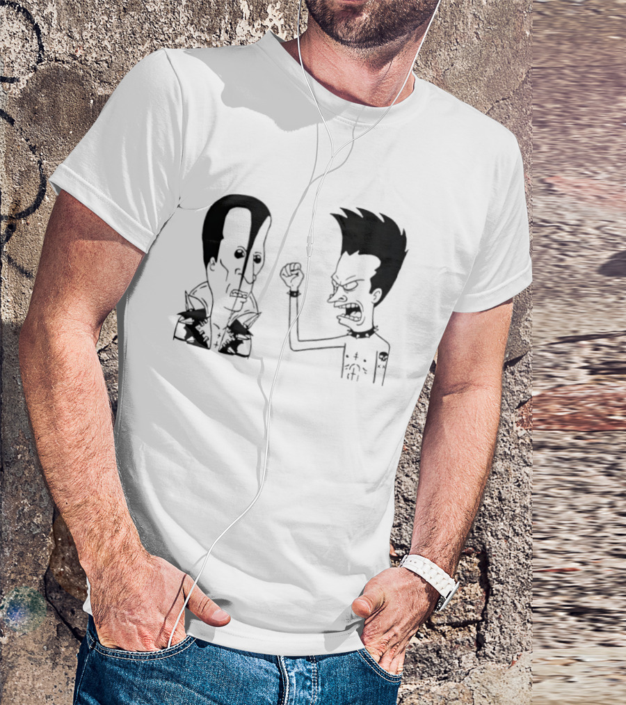 Grumpy Beavis And ButtHead Misfits T-Shirt