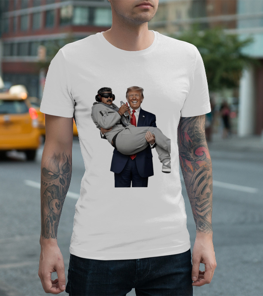 Trump Carry Maduro Satire Funny Political Humor T-Shirt