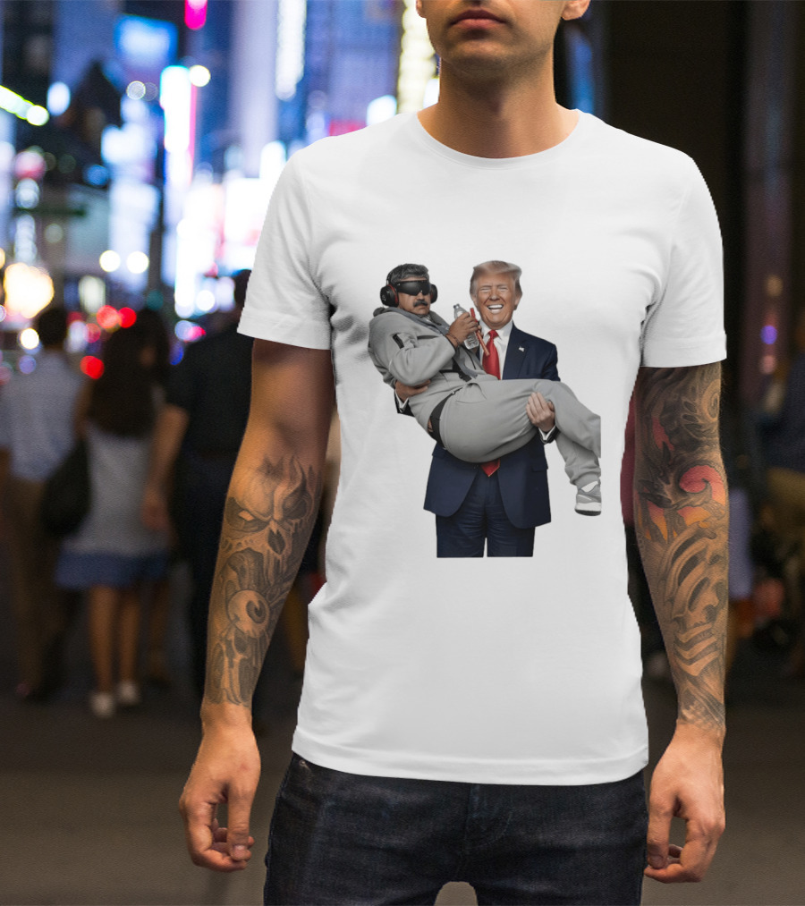 Trump Carry Maduro Satire Funny Political Humor T-Shirt