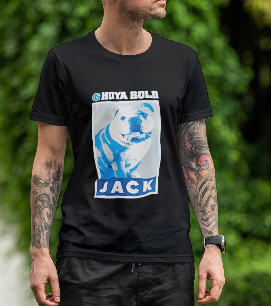 Georgetown Hoyas Hoya Bold Jack Bulldog Basketball T-Shirt