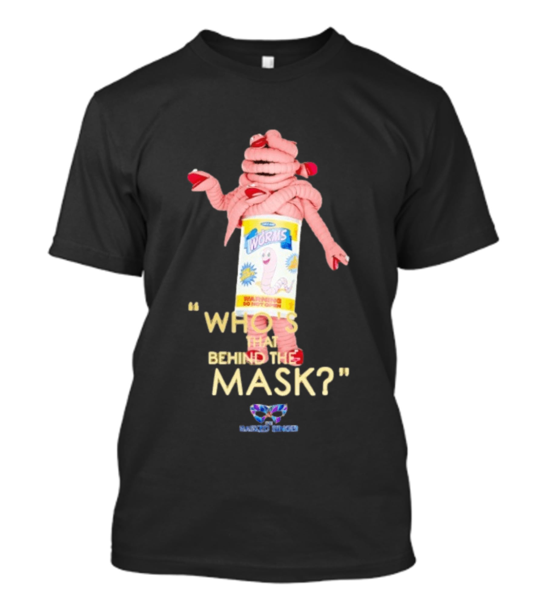 Can Of Worms Who's That Behind The Mask Kids T-Shirt
