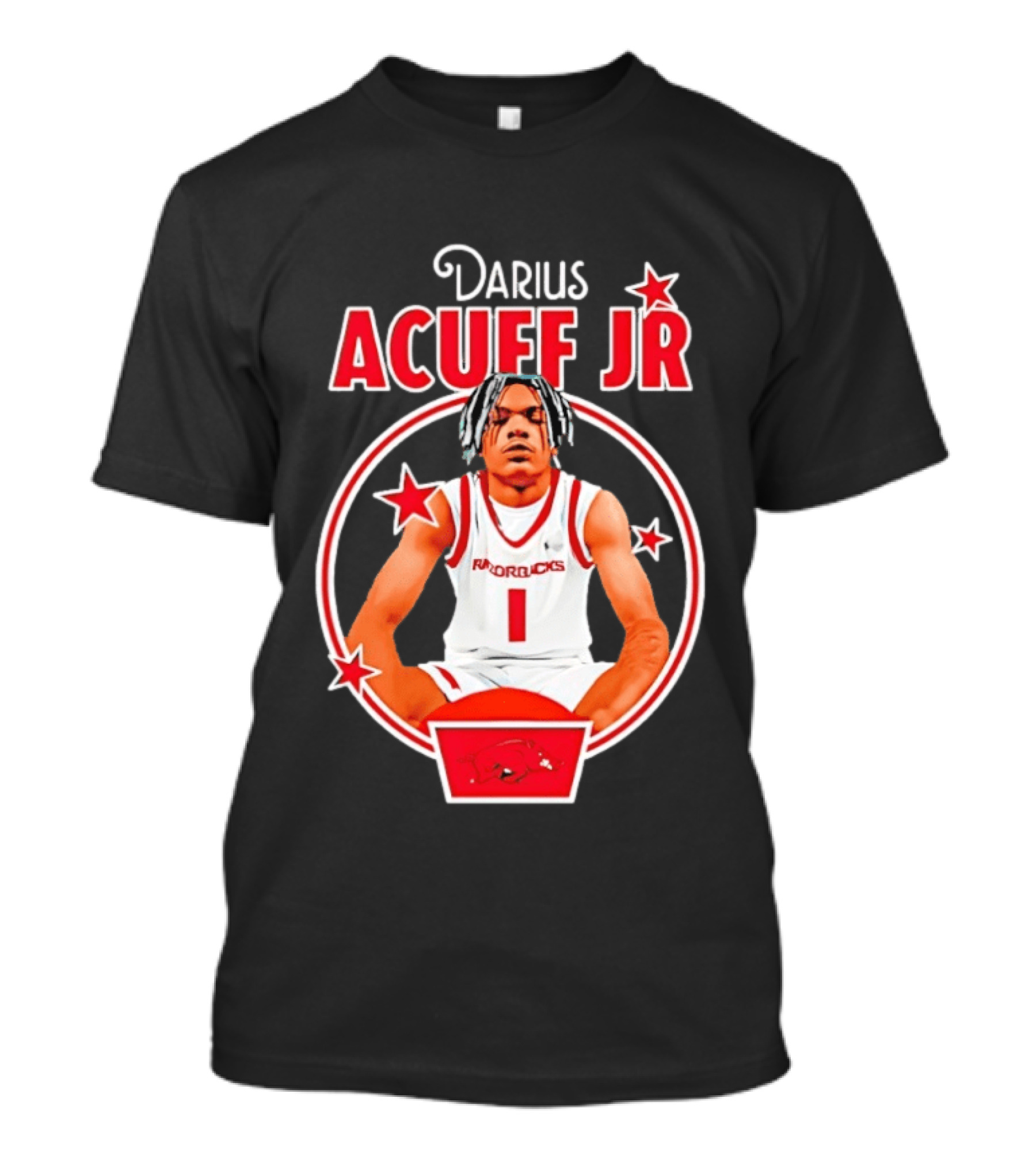 Darius Acuff Jr Arkansas Razorbacks Basketball Player Star Athlete T-Shirt