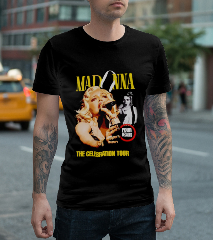 Madonna Four Decades The Celebration Tour Blonde Ambition T-Shirt