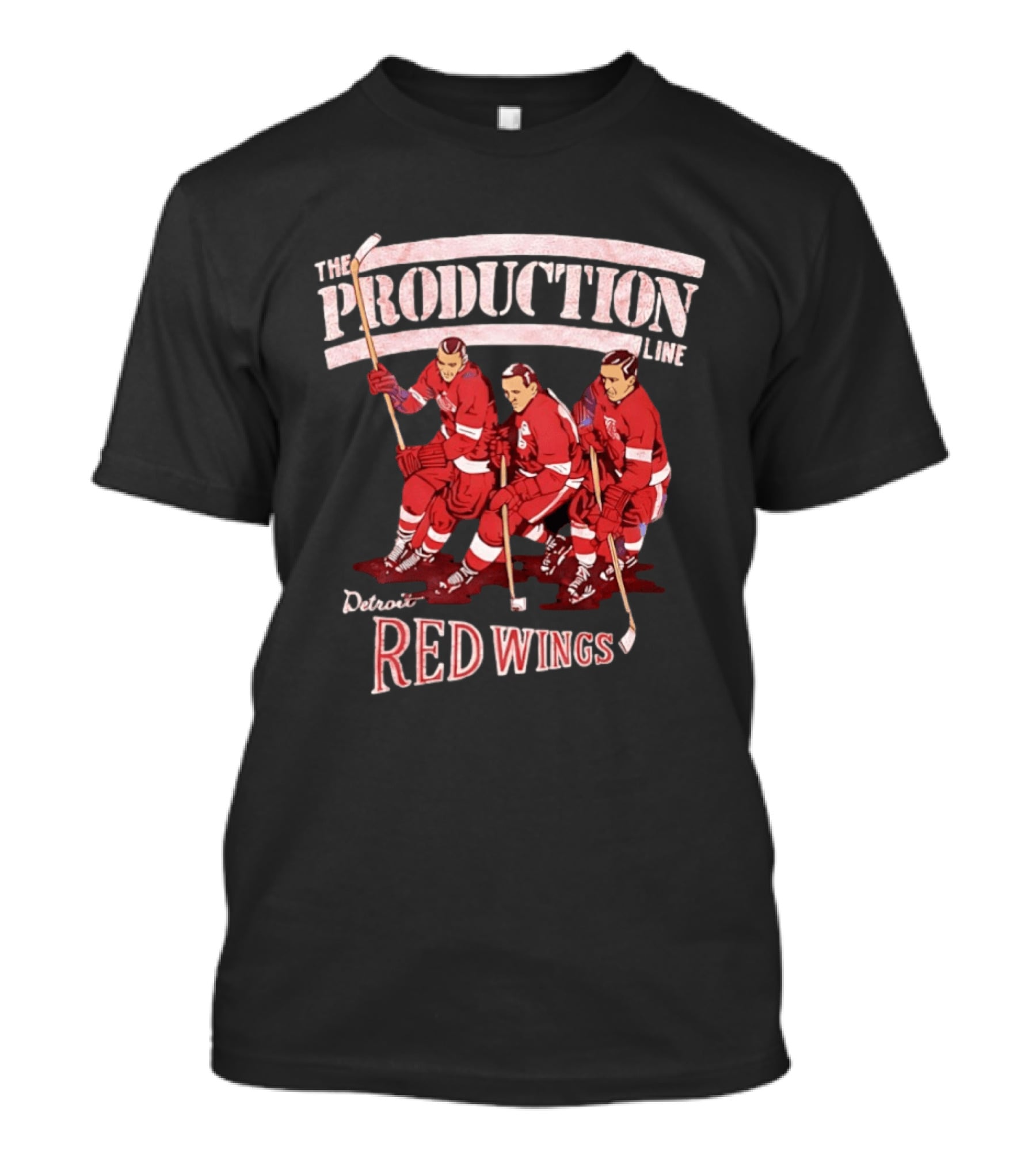 Detroit Red Wings The Production Line Hockey Legends T-Shirt