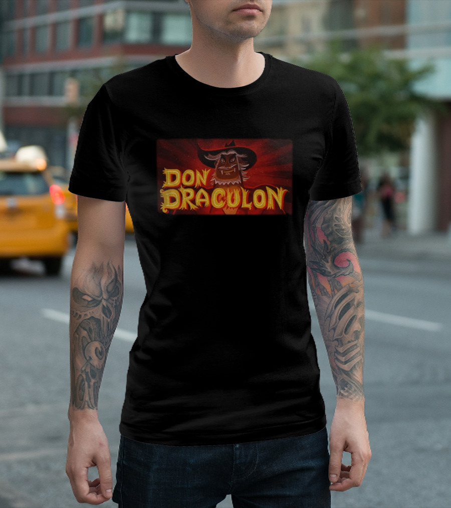 Don Draculon El Guapo Vs The Narco Vampires Retro Horror T-Shirt