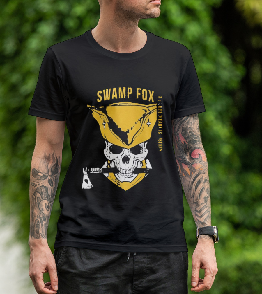 SWAMP FOX Skull My Sweetheart Is Liberty T-Shirt