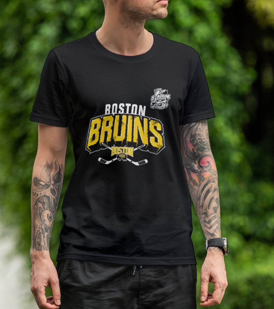 Boston Bruins Skull Tampa Bay Lightning NHL Hockey T-Shirt
