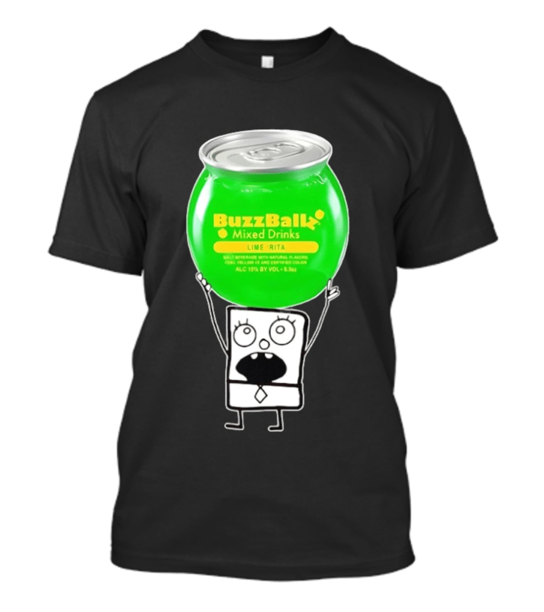 Doodlebob With BuzzBallz Lime Rita Mixed Drinks Can T-Shirt