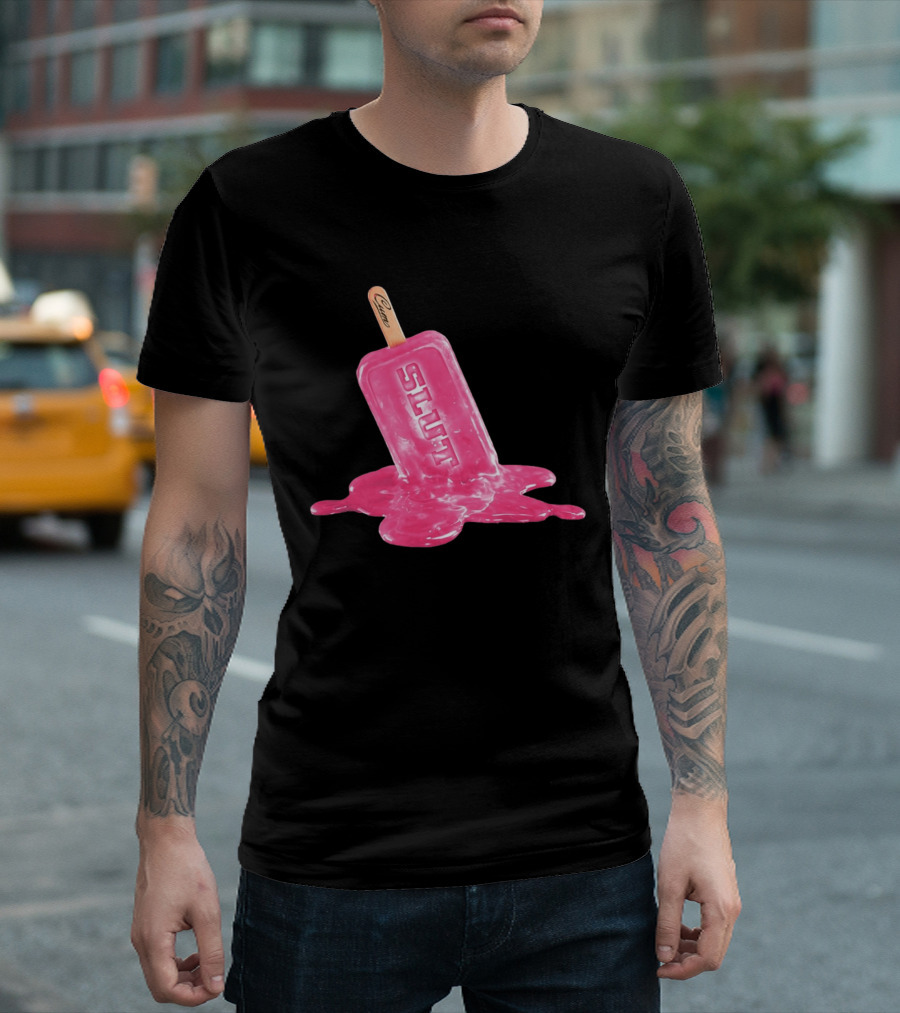 SLUT Pink Melting Ice Cream Stick T-Shirt