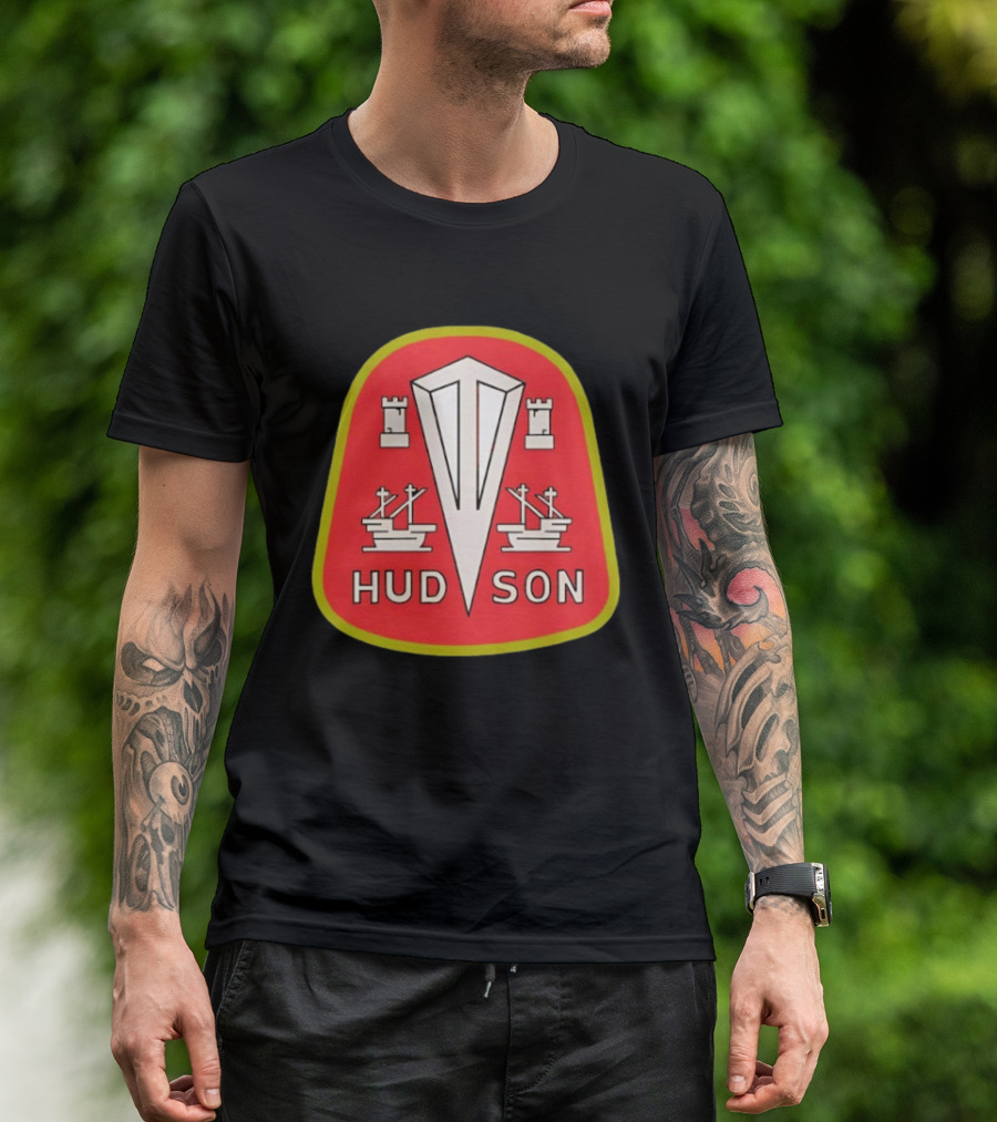 Hudson Motor Car Company Emblem With Ships And Castles T-Shirt
