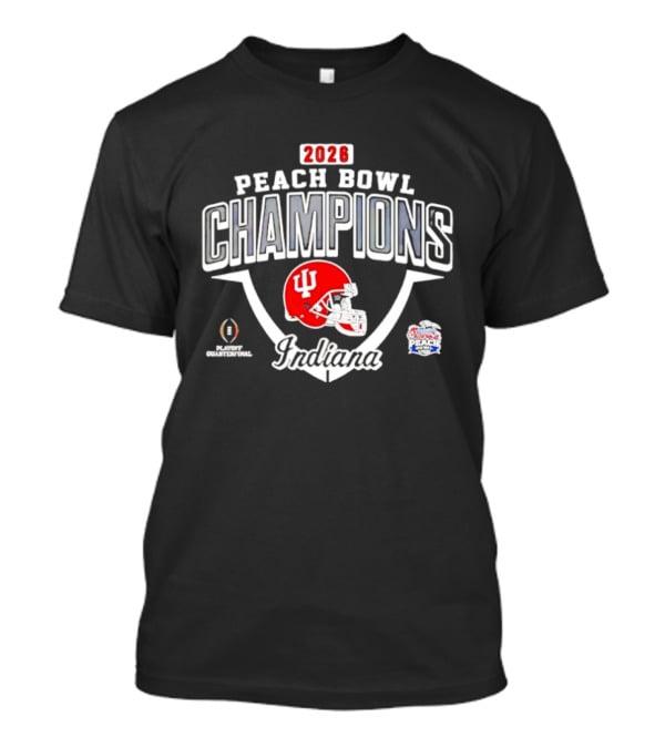 Indiana 2026 Peach Bowl Champions Helmet Hoosiers T-Shirt