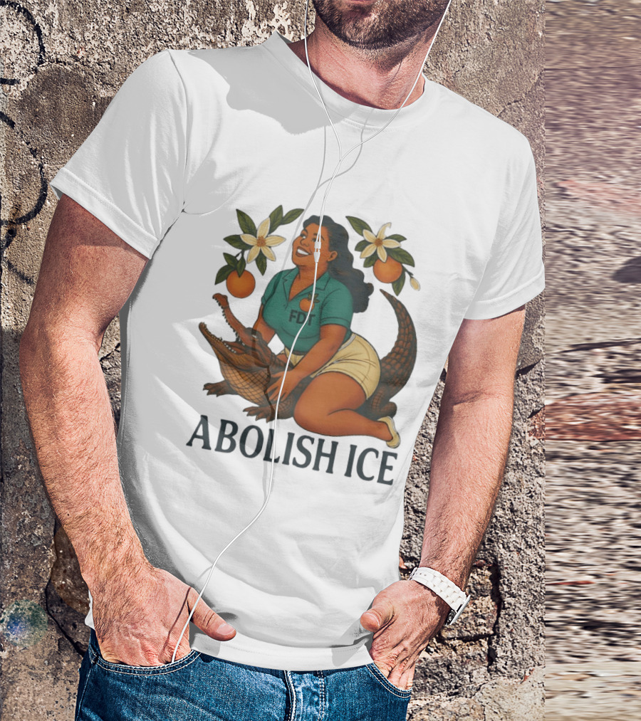 Abolish ICE FDT Alligator Orange Blossom T-Shirt