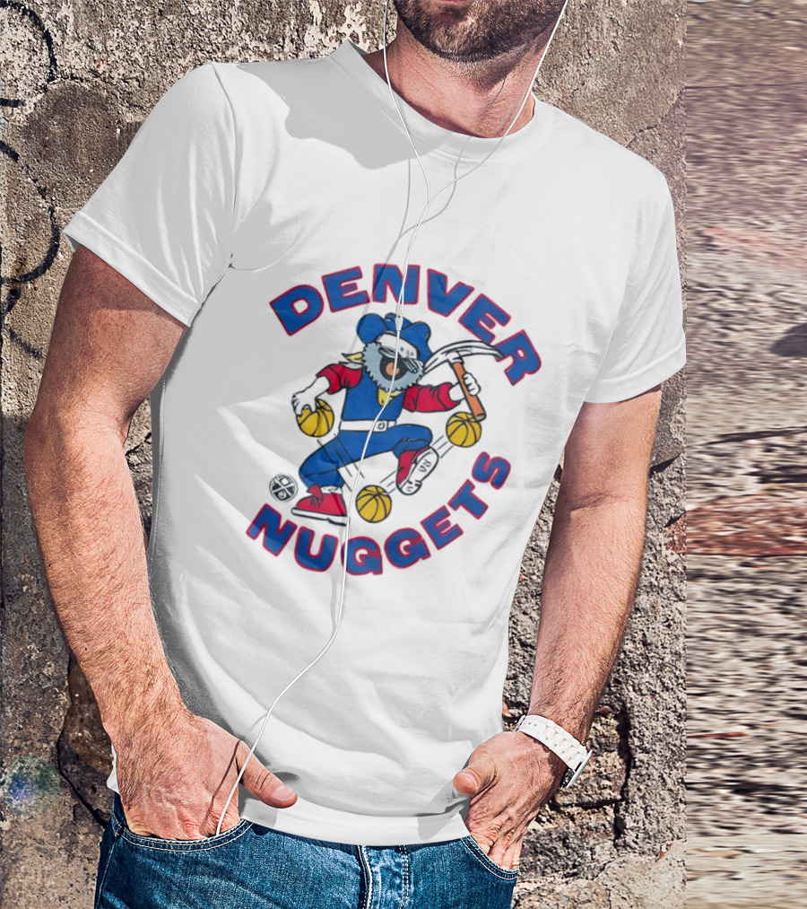 Denver Nuggets Maxie The Miner Basketball Novelty T-Shirt