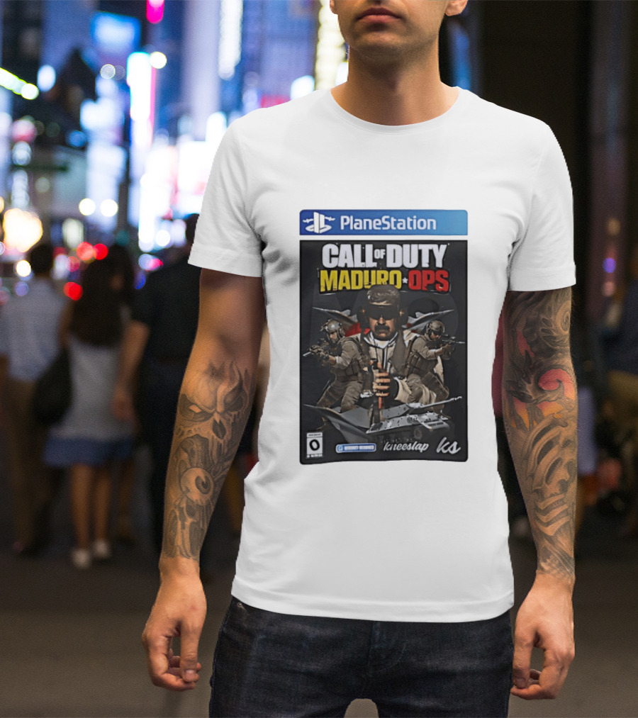 PlaneStation Call Of Duty Maduro Ops Kneeslap Ks Edition T-Shirt