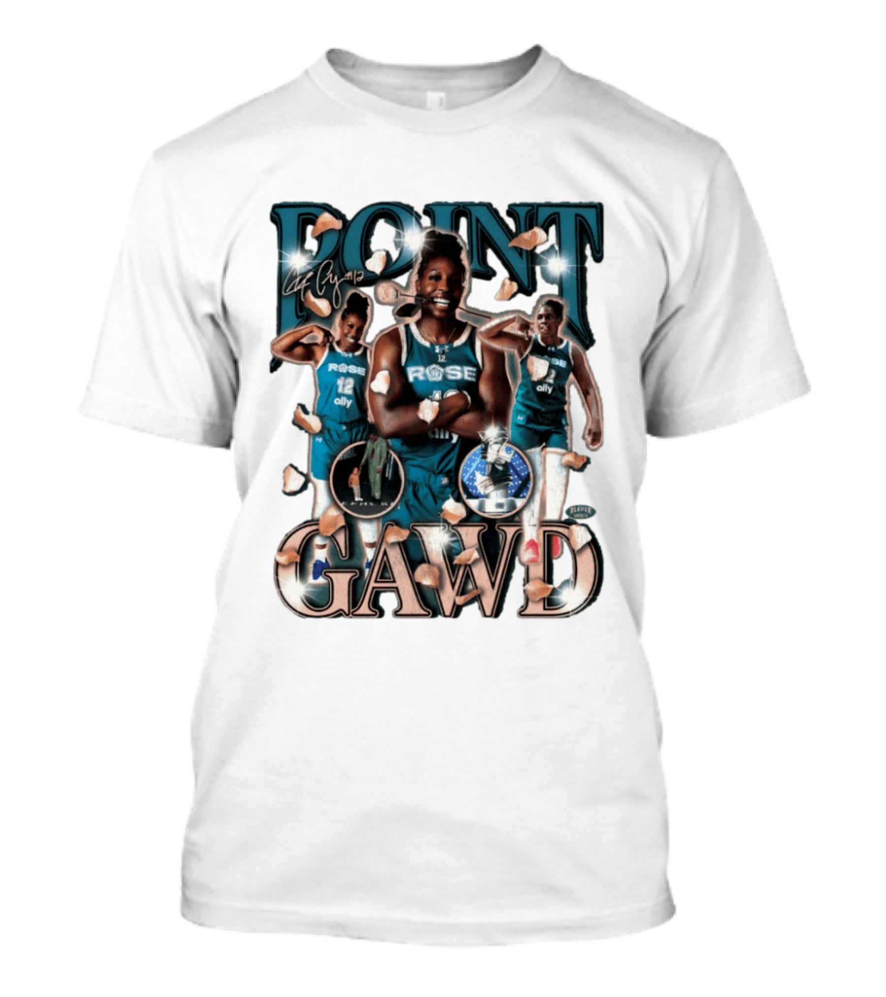 Chelsea Gray Point Gawd Rose Ally Basketball Player 12 T-Shirt