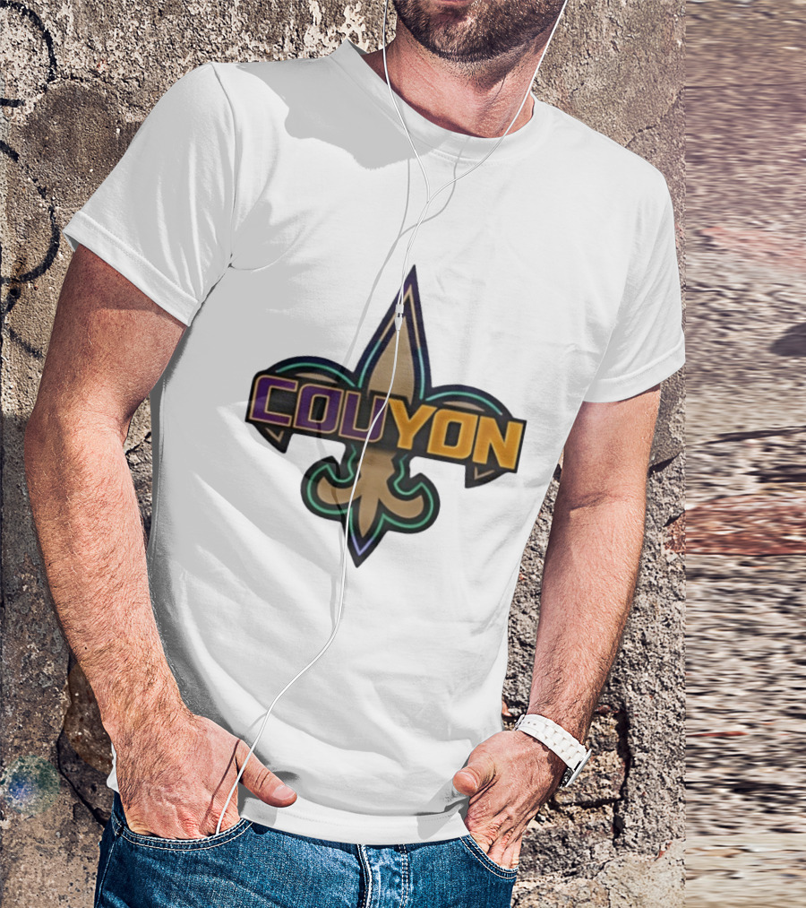 Couyon New Orleans Saints Fleur De Lis Collaboration T-Shirt