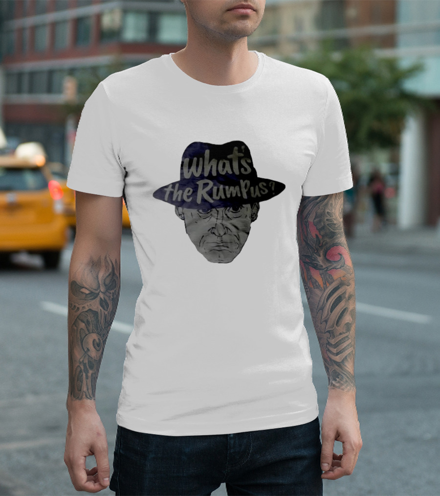 What's The Rumpus Vintage Styled Fedora Face T-Shirt