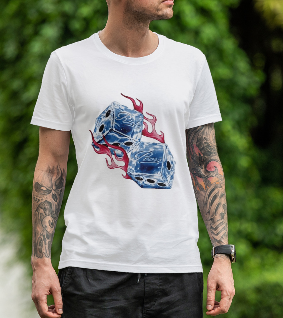 Rich Poor Ice Fiery Dice T-Shirt