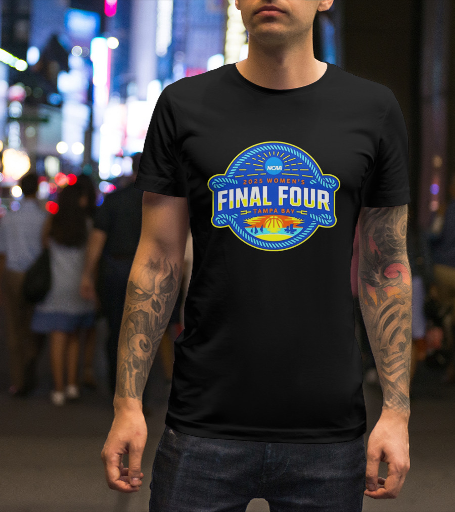 2025 NCAA Women’s Basketball Final Four Tampa Bay Logo T-Shirt