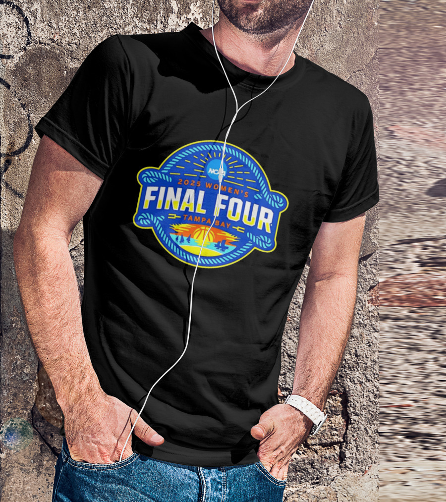 2025 NCAA Women’s Basketball Final Four Tampa Bay Logo T-Shirt
