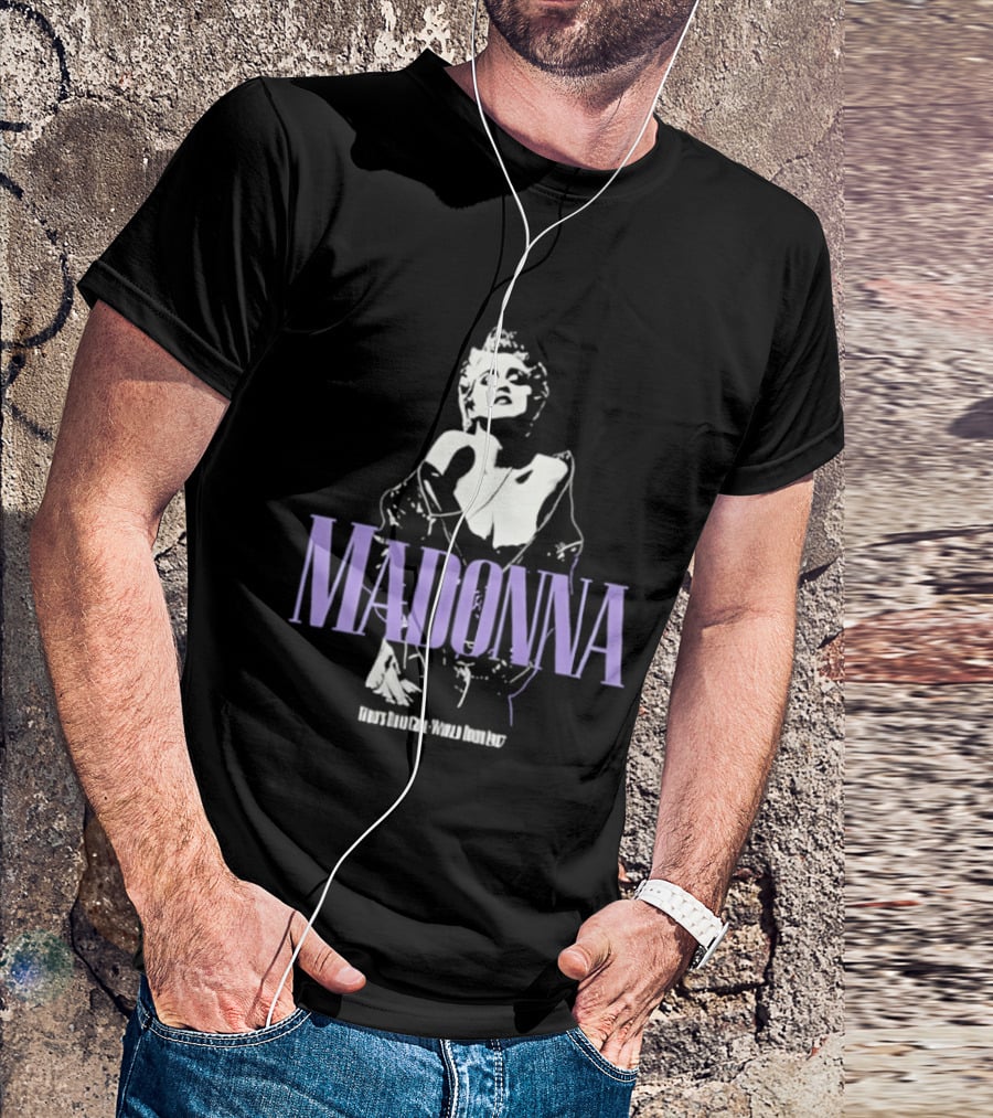 Madonna Bob Weir Image Overlay T-Shirt
