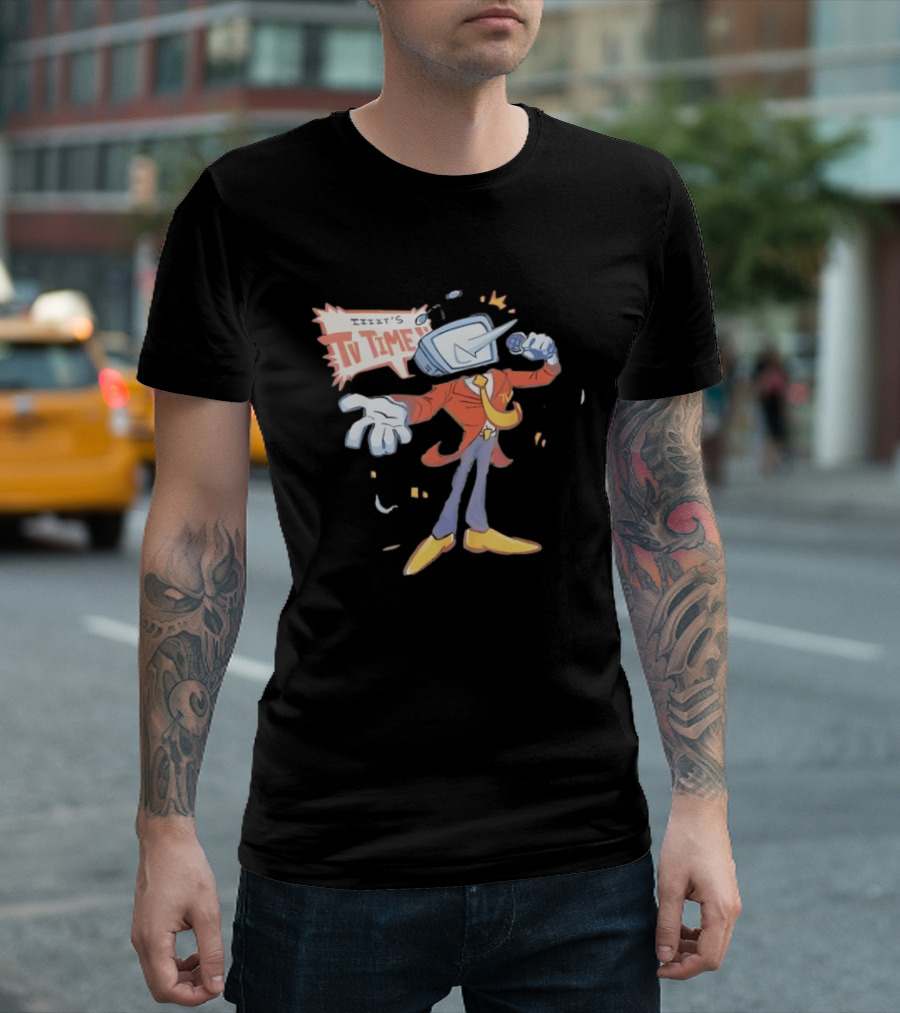 It's TV Time Cartoon Retro Style TV Head T-Shirt