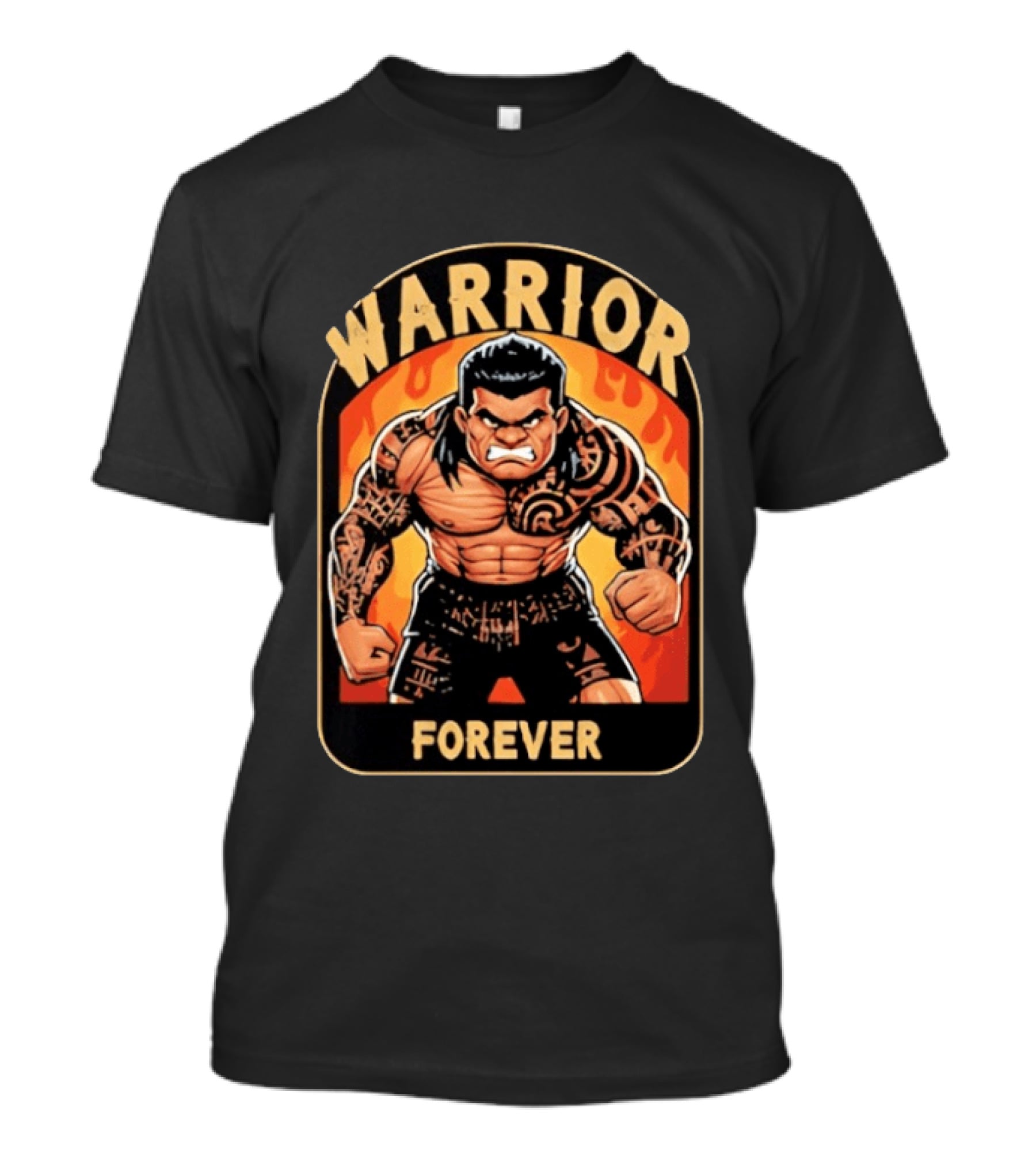 Warrior Forever Jimmy Uso Tattoo Style Cartoon T-Shirt