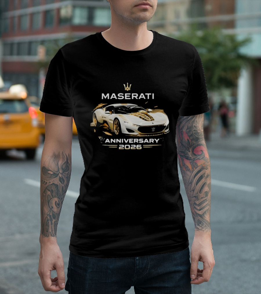 Maserati MC20 Anniversary 2026 Car Lovers Celebration T-Shirt