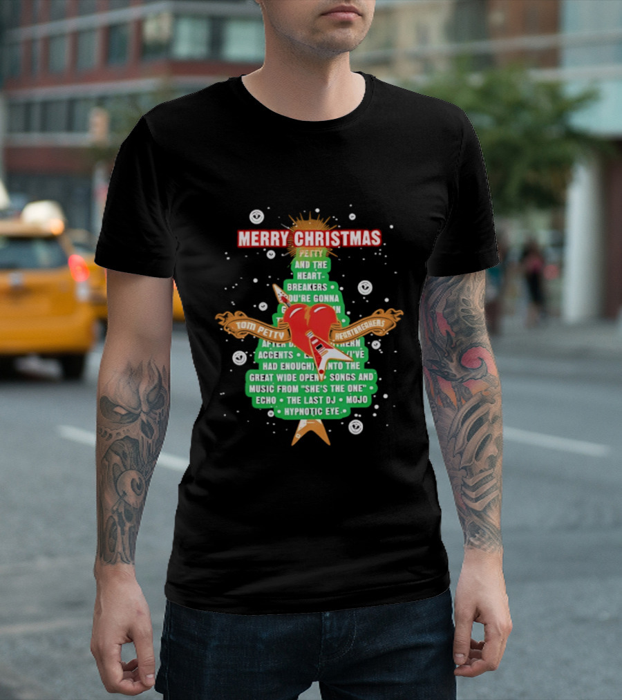 Tom Petty Heartbreakers Merry Christmas You're Gonna Heartbreak Songs Mojo Hypnotic Eye T-Shirt