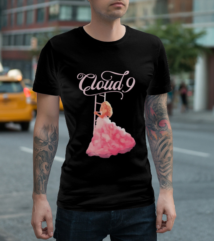 Megan Moroney Cloud 9 Tour Vintage Ladder Pink Dress T-Shirt