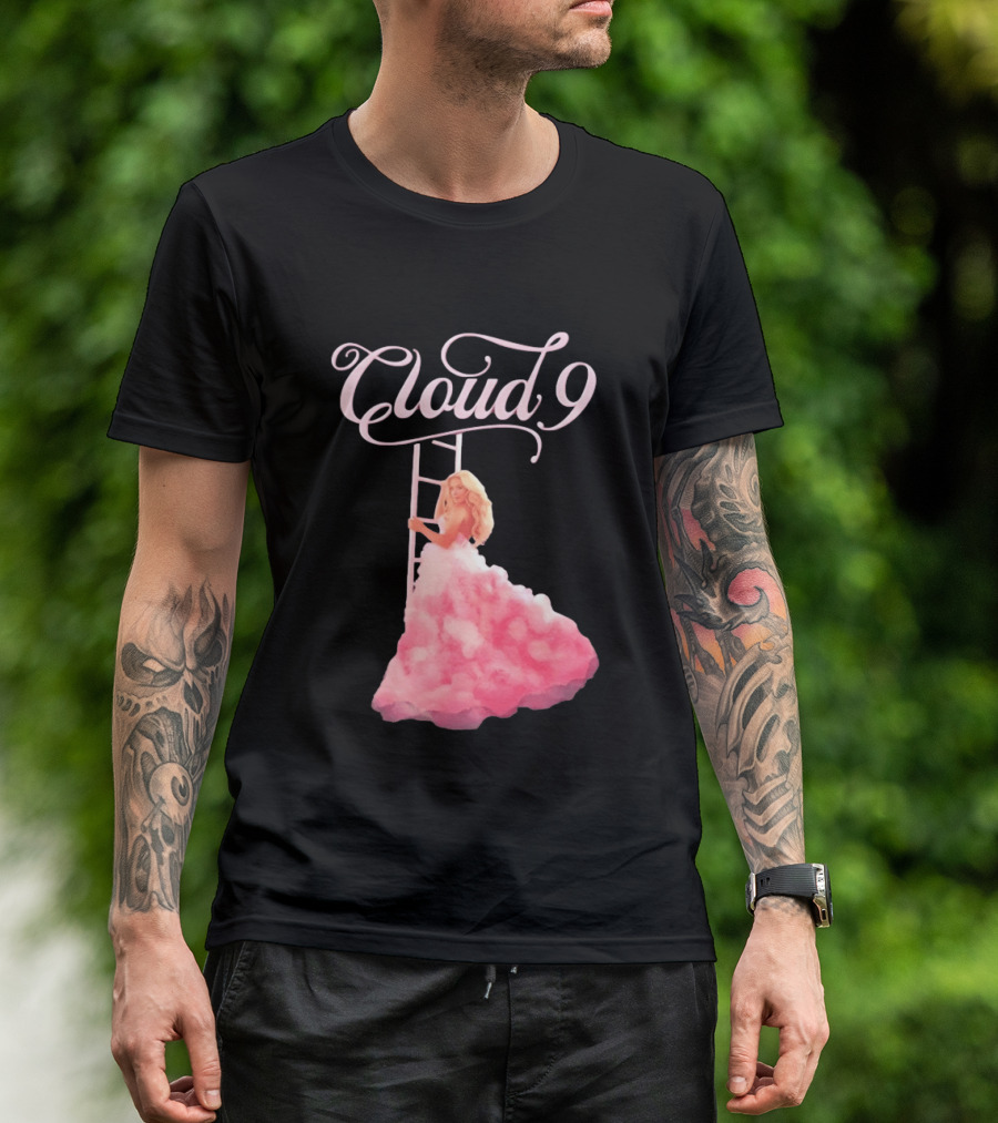 Megan Moroney Cloud 9 Tour Vintage Ladder Pink Dress T-Shirt