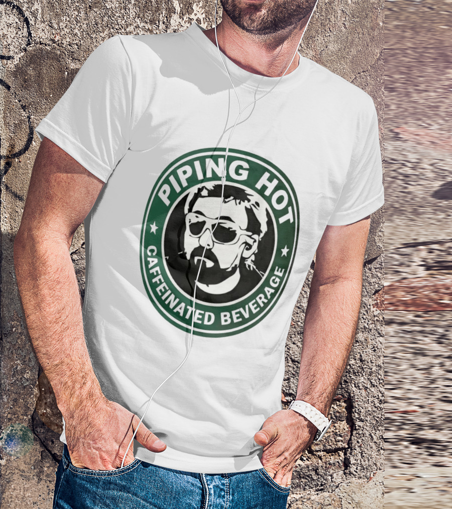 Piping Hot Caffeinated Beverage Adam The Woo T-Shirt