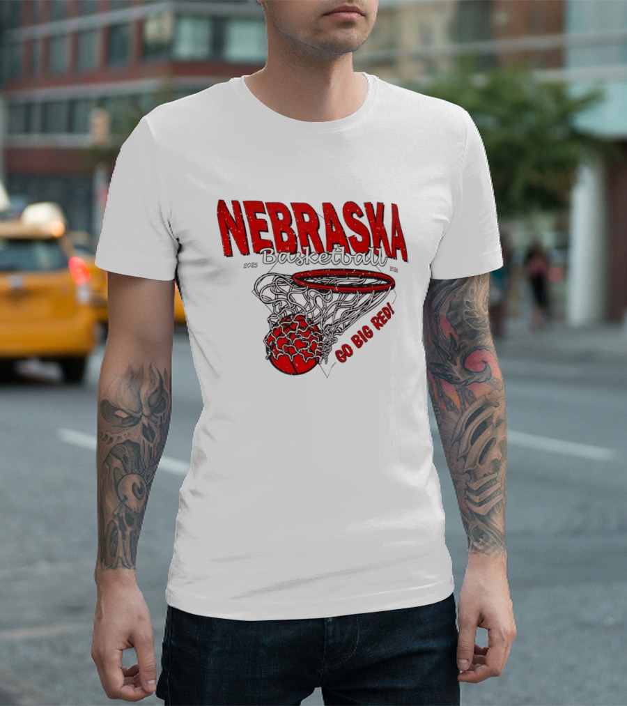 Nebraska Basketball Go Big Red 2025 2026 T-Shirt