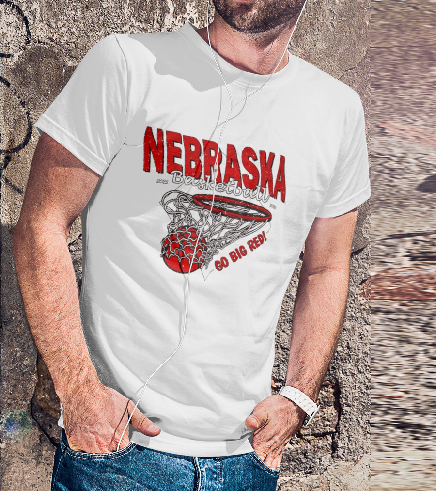 Nebraska Basketball Go Big Red 2025 2026 T-Shirt